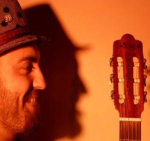 Pablo Guiberteau músico en el cuento animado del solsticio de invierno